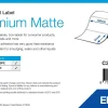Premium Matte Label - Die-cut Roll: 102mm x 51mm, 2310 labels