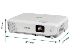 Projecteur à lampe WXGA EB-W53, 2 ports HDMI, 4 000 lumens, grande taille d’image jusqu’à 375 pouces (9,52 m)