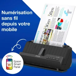 Scanner de documents A4 compact ES-C320W avec connexion Wi-Fi et chemin de numérisation en « U »