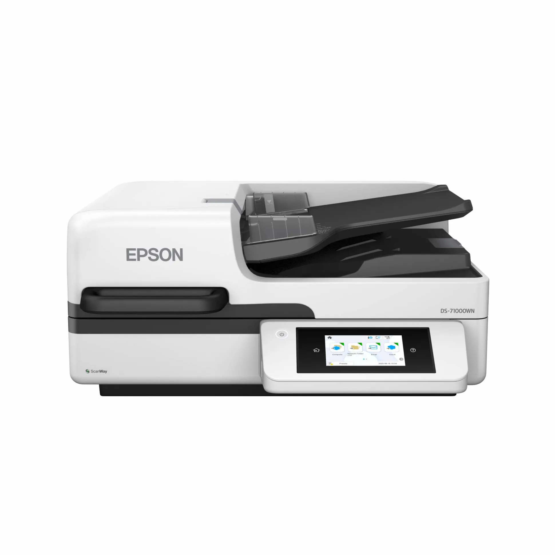 Scanner à plat A3 WorkForce DS-71000WN avec connexion réseau et compatible avec des plateformes ouvertes, avec chargeur automatique de documents de 150 feuilles