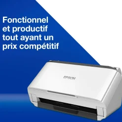 Scanner professionnel A4 compact WorkForce DS-410 avec chargeur automatique de documents de 50 feuilles et logiciel Epson Document Capture Pro