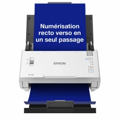 Scanner professionnel A4 compact WorkForce DS-410 avec chargeur automatique de documents de 50 feuilles et logiciel Epson Document Capture Pro