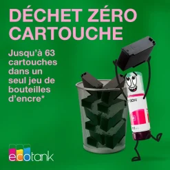 Solution d’impression A4 blanche EcoTank ET-2956 équipée d’une connexion Wi-Fi et de réservoirs d’encre, avec jusqu’à 3 ans d’encre inclus