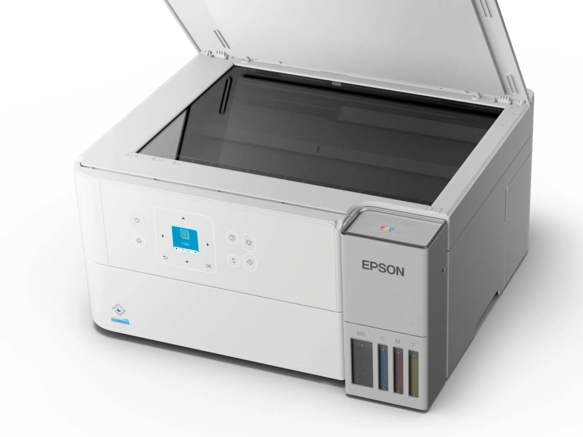 Solution d’impression A4 blanche EcoTank ET-2956 équipée d’une connexion Wi-Fi et de réservoirs d’encre, avec jusqu’à 3 ans d’encre inclus