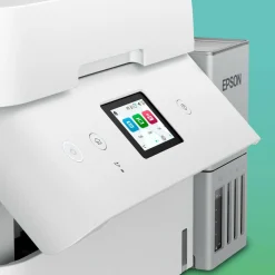 Solution d’impression A4 blanche EcoTank ET-4956 équipée d’une connexion Wi-Fi et de réservoirs d’encre, avec jusqu’à 3 ans d’encre inclus