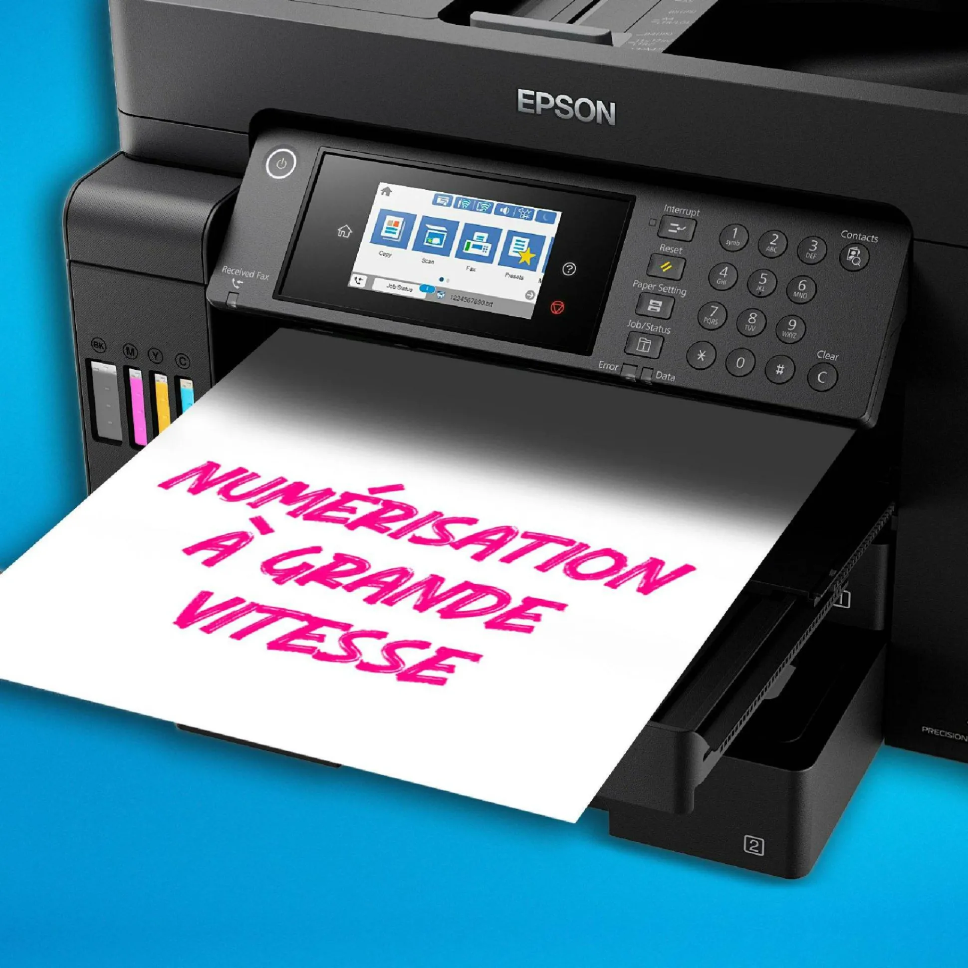 Solution d’impression A3+ EcoTank ET-16655 avec Wi-Fi, réservoirs d’encre et fax