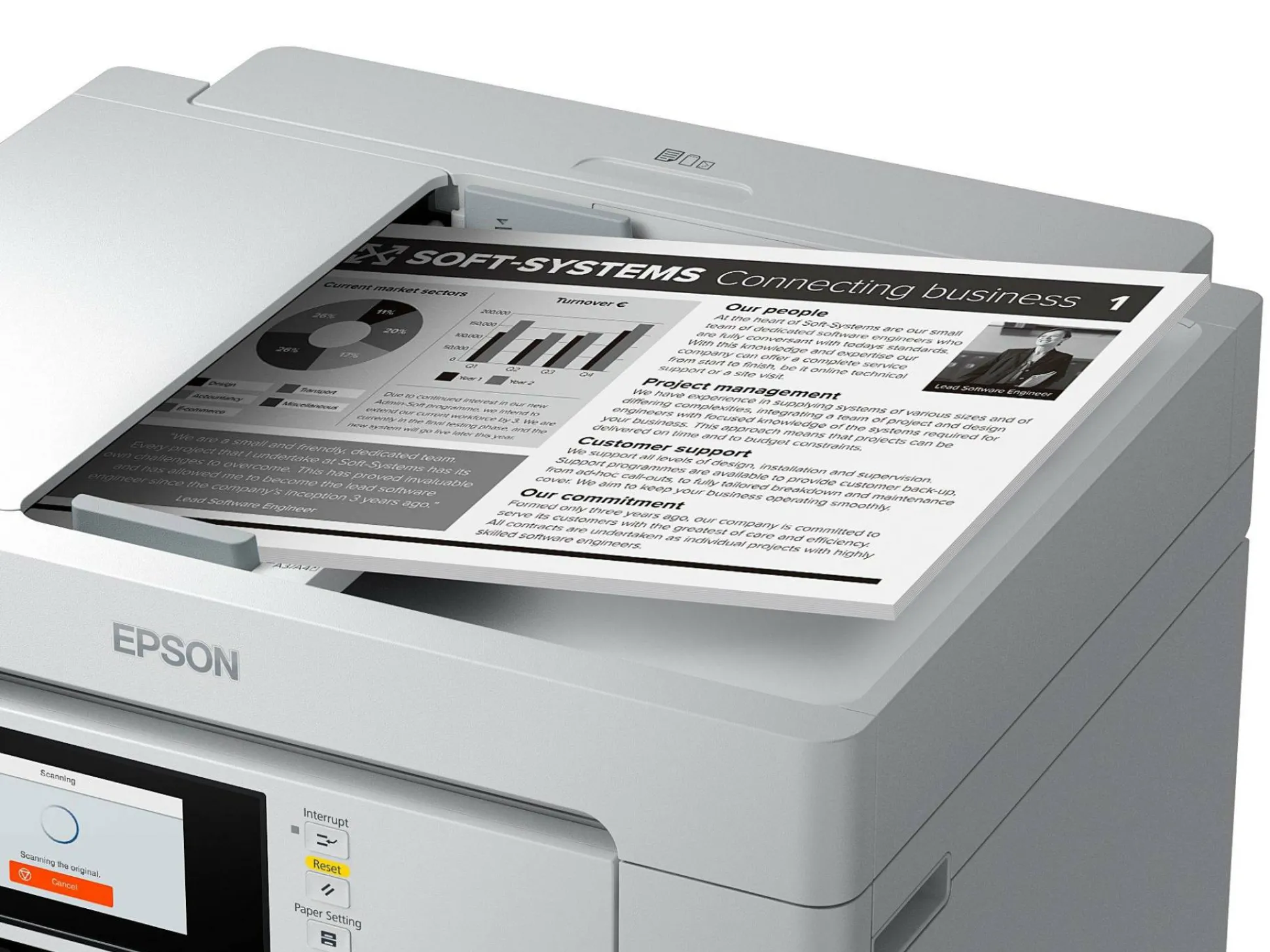 Solution d’impression A3+ EcoTank Pro ET-M16685 avec Wi-Fi, réservoirs d’encre et prise en charge PCL