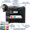 Solution d’impression A4 EcoTank ET-5805 avec Wi-Fi, réservoirs d’encre et fax