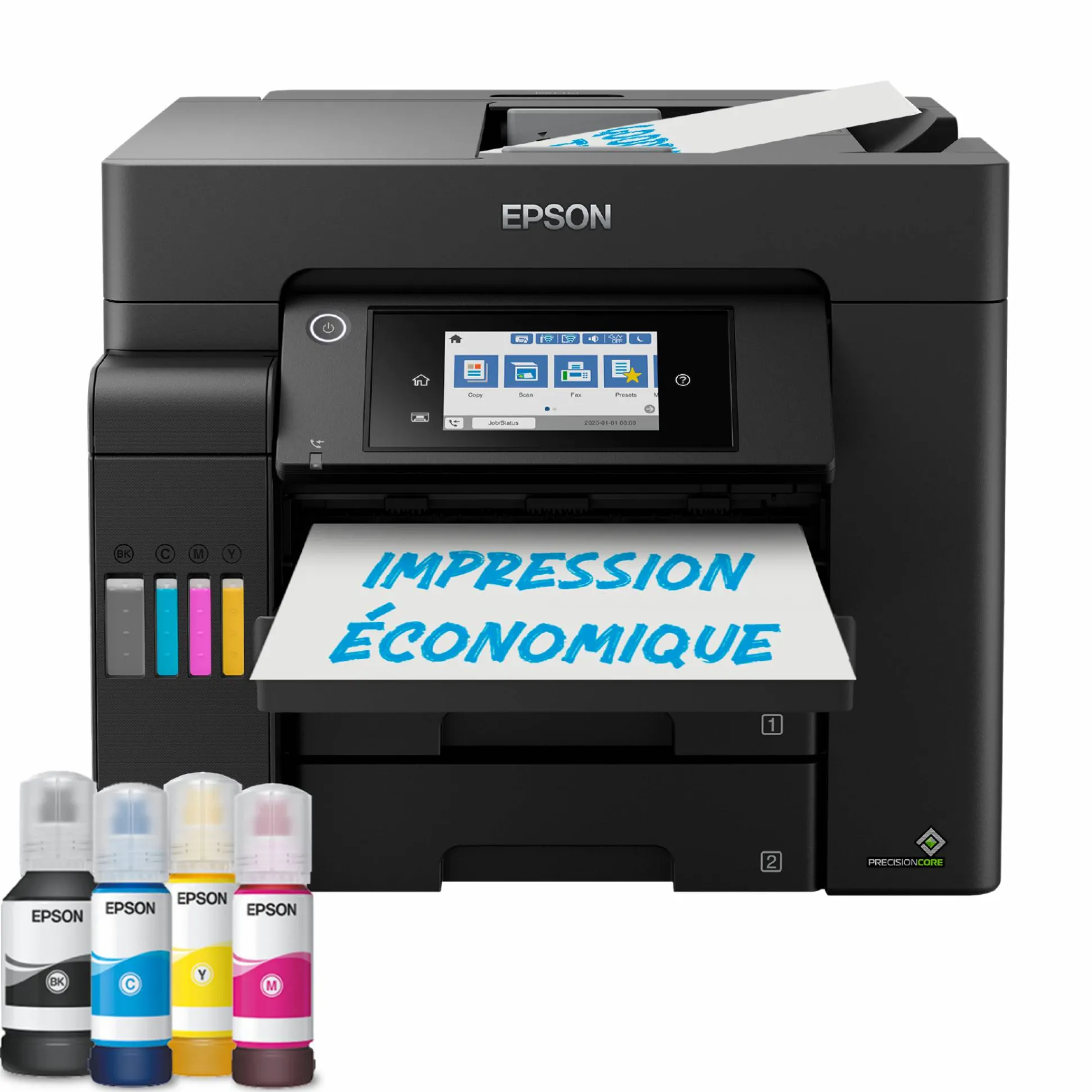 Solution d’impression A4 EcoTank ET-5805 avec Wi-Fi, réservoirs d’encre et fax