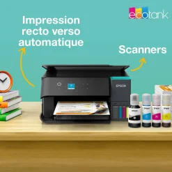 Solution d’impression A4 Wi-Fi EcoTank ET-2955 équipée de réservoirs d’encre, avec jusqu’à 3 ans d’encre inclus