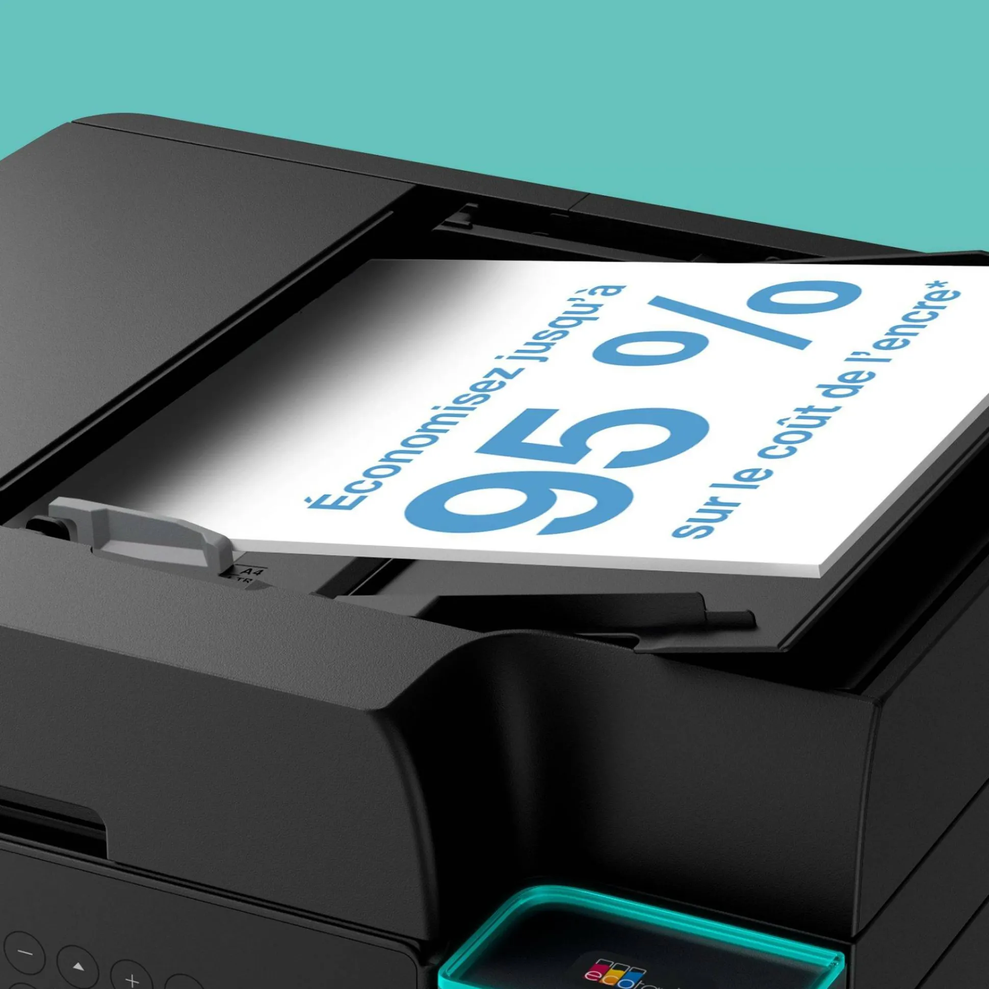 Solution d’impression A4 Wi-Fi EcoTank ET-3950 équipée de réservoirs d’encre, avec jusqu’à 3 ans d’encre inclus