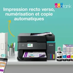 Solution d’impression A4 Wi-Fi EcoTank ET-3950 équipée de réservoirs d’encre, avec jusqu’à 3 ans d’encre inclus