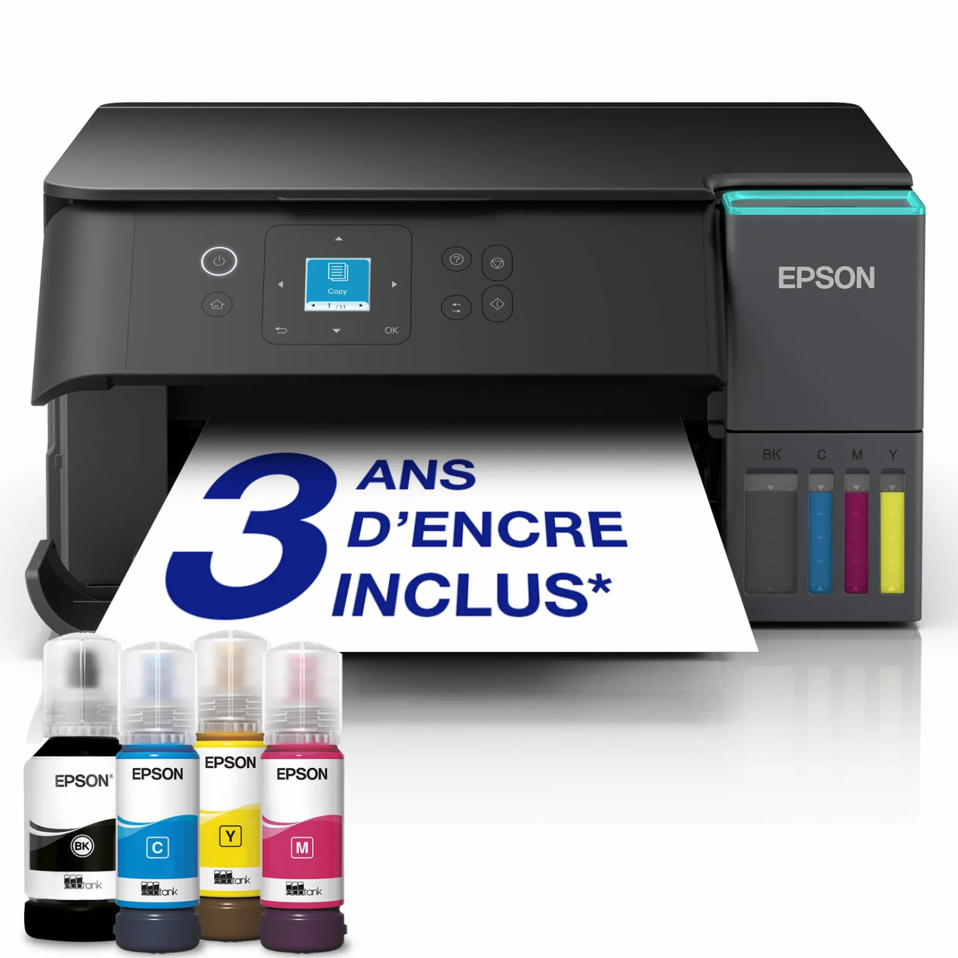 Solution d’impression A4 Wi-Fi EcoTank L4360 équipée de réservoirs d’encre, avec jusqu’à 3 ans d’encre inclus