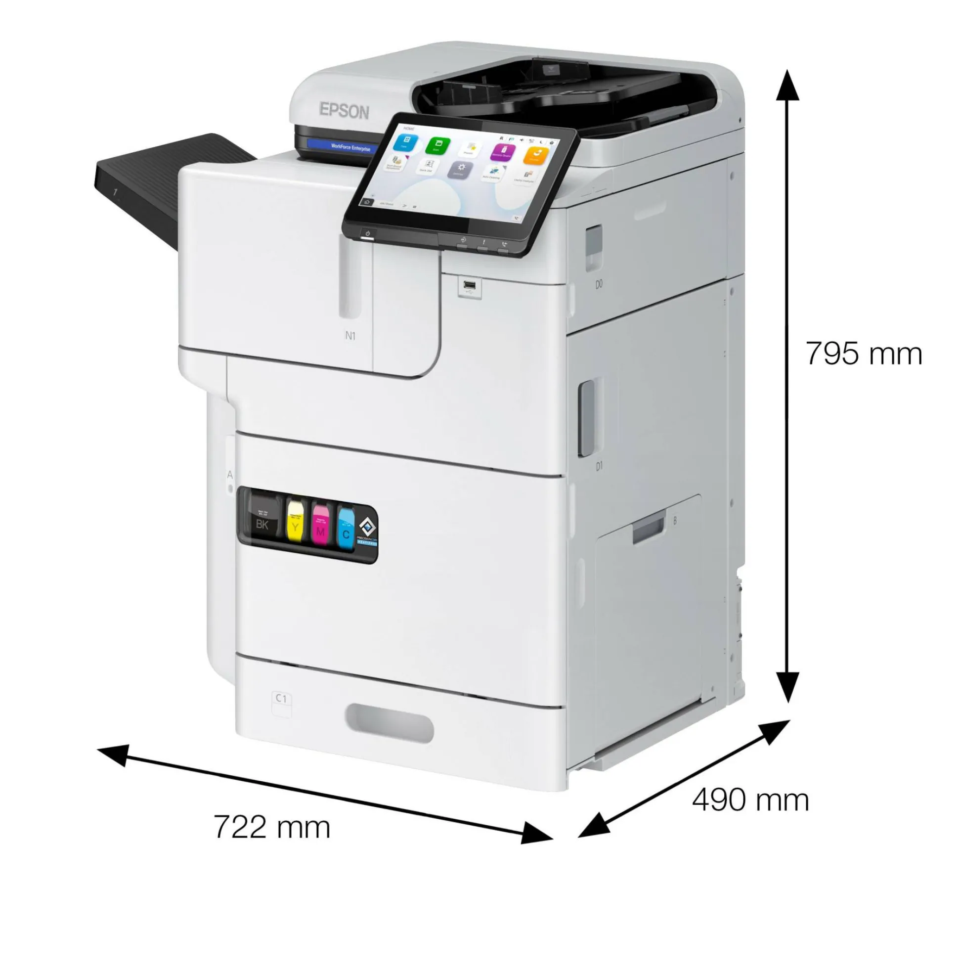 Solution d’impression couleur A4 WorkForce Enterprise AM-C550z avec module de finition interne