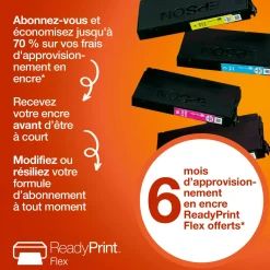 Solution d’impression Jet d’Encre A4 sans fil WorkForce Pro WF-3920 et 6 mois d’approvisionnement en encre offerts avec l’abonnement à ReadyPrint*