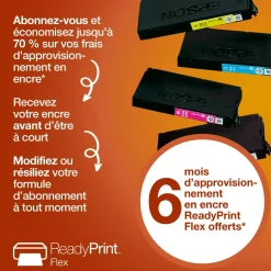 Solution d’impression Jet d’Encre A4 sans fil WorkForce Pro WF-4930 et 6 mois d’approvisionnement en encre offerts avec l’abonnement à ReadyPrint*