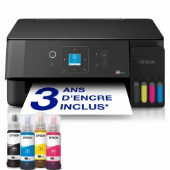 Solution d’impression multifonction A4 Wi-Fi et AirPrint EcoTank ET-2921 équipée de réservoirs d’encre, écran LCD et jusqu’à 3 ans d’encre inclus