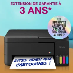 Solution d’impression multifonction A4 Wi-Fi et AirPrint EcoTank ET-2912 équipée de réservoirs d’encre, avec jusqu’à 3 ans d’encre inclus