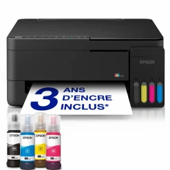 Solution d’impression multifonction A4 Wi-Fi et AirPrint EcoTank ET-2912 équipée de réservoirs d’encre, avec jusqu’à 3 ans d’encre inclus