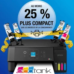 Solution d’impression multifonction A4 Wi-Fi et AirPrint EcoTank ET-2925 équipée de réservoirs d’encre, écran LCD et jusqu’à 3 ans d’encre inclus