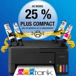 Solution d’impression multifonction A4 Wi-Fi et AirPrint EcoTank ET-2914 équipée de réservoirs d’encre, avec jusqu’à 3 ans d’encre inclus