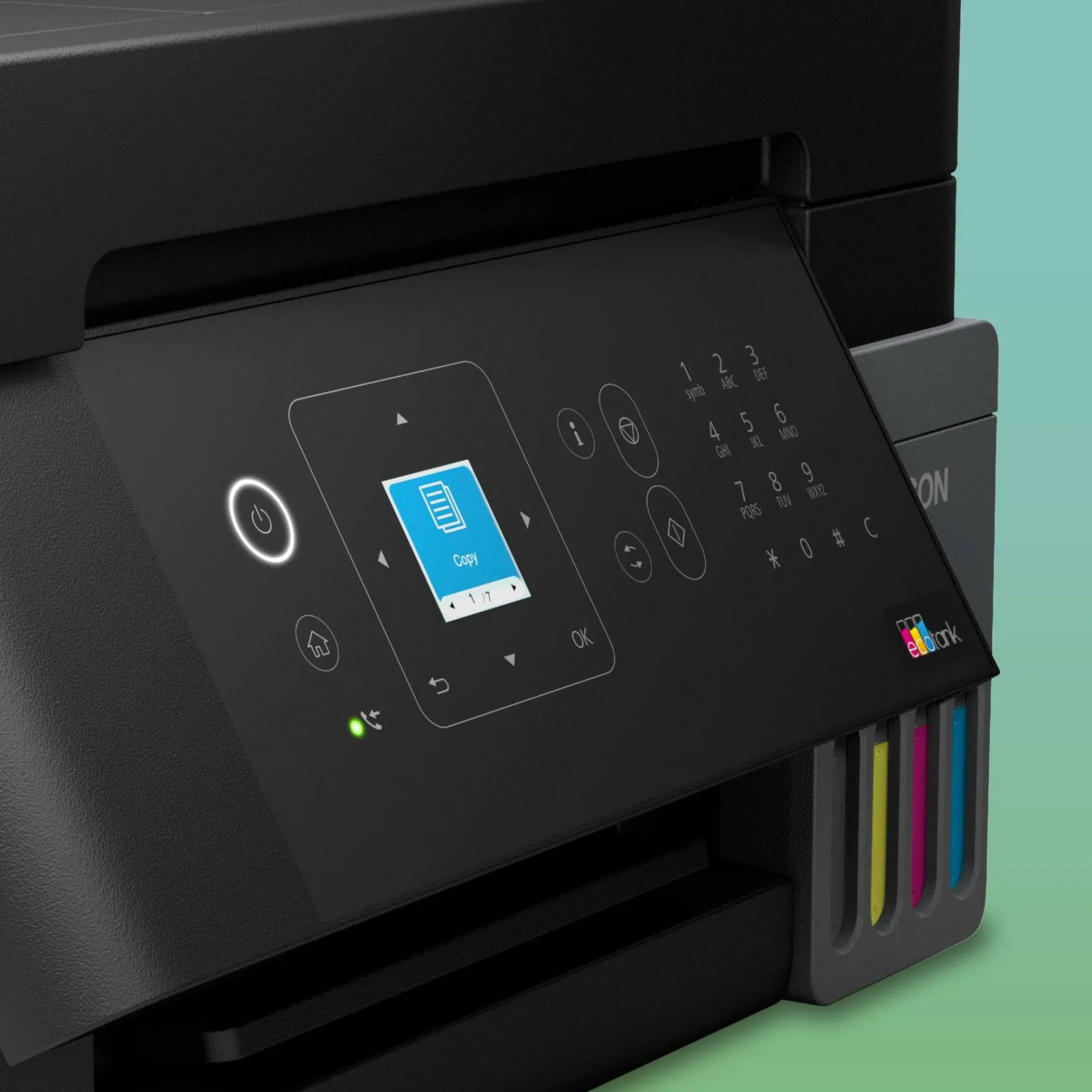 Solution d’impression multifonction A4 Wi-Fi et AirPrint EcoTank ET-4905 équipée de réservoirs d’encre, d’un écran LCD et d’un chargeur automatique de documents, avec jusqu’à 3 ans d’encre inclus