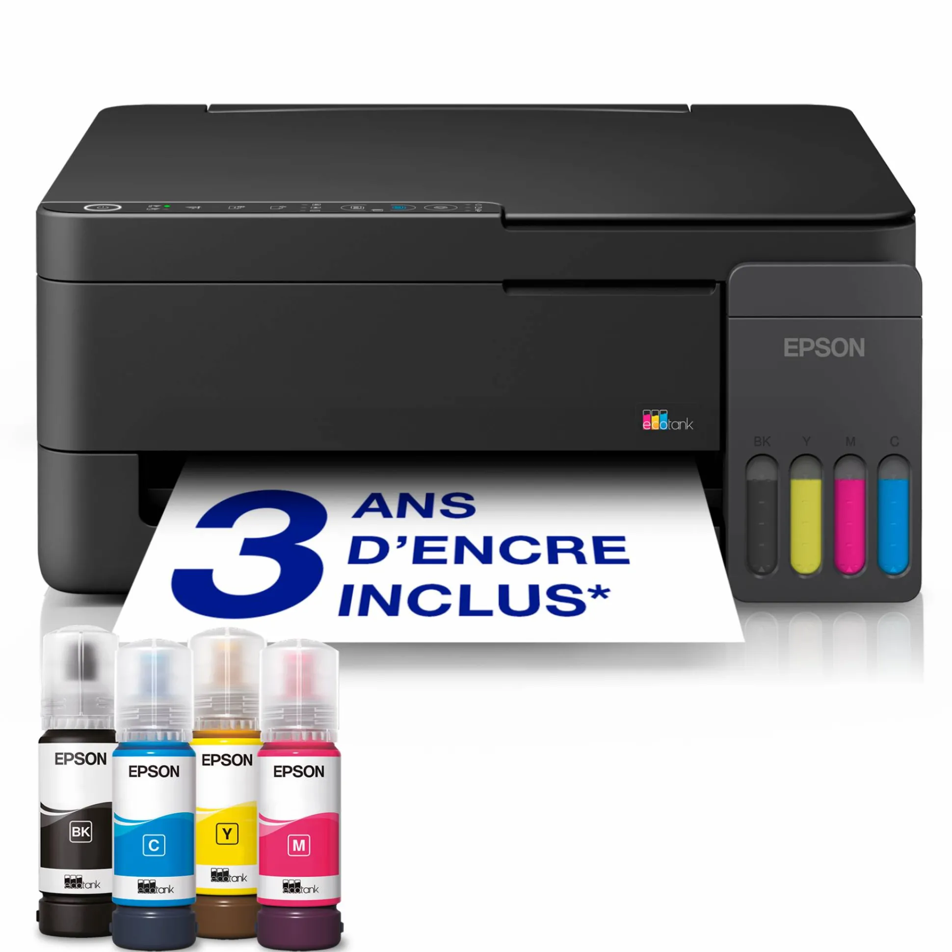 Solution d’impression multifonction A4 Wi-Fi et AirPrint EcoTank ET-2916 équipée de réservoirs d’encre, avec jusqu’à 3 ans d’encre inclus