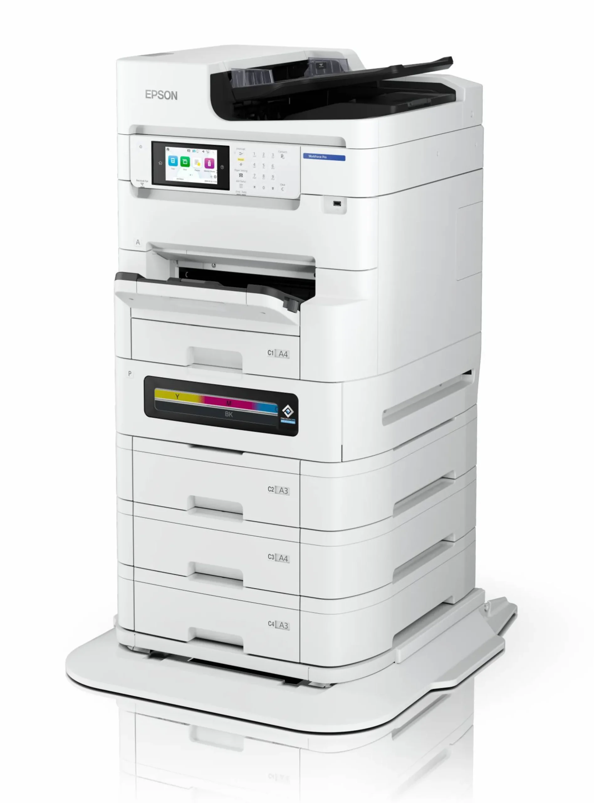 Solution d’impression multifonction professionnelle WorkForce Pro EM-C8101RDWF A3 couleur RIPS à haute capacité d’encre et à faible coût total de possession
