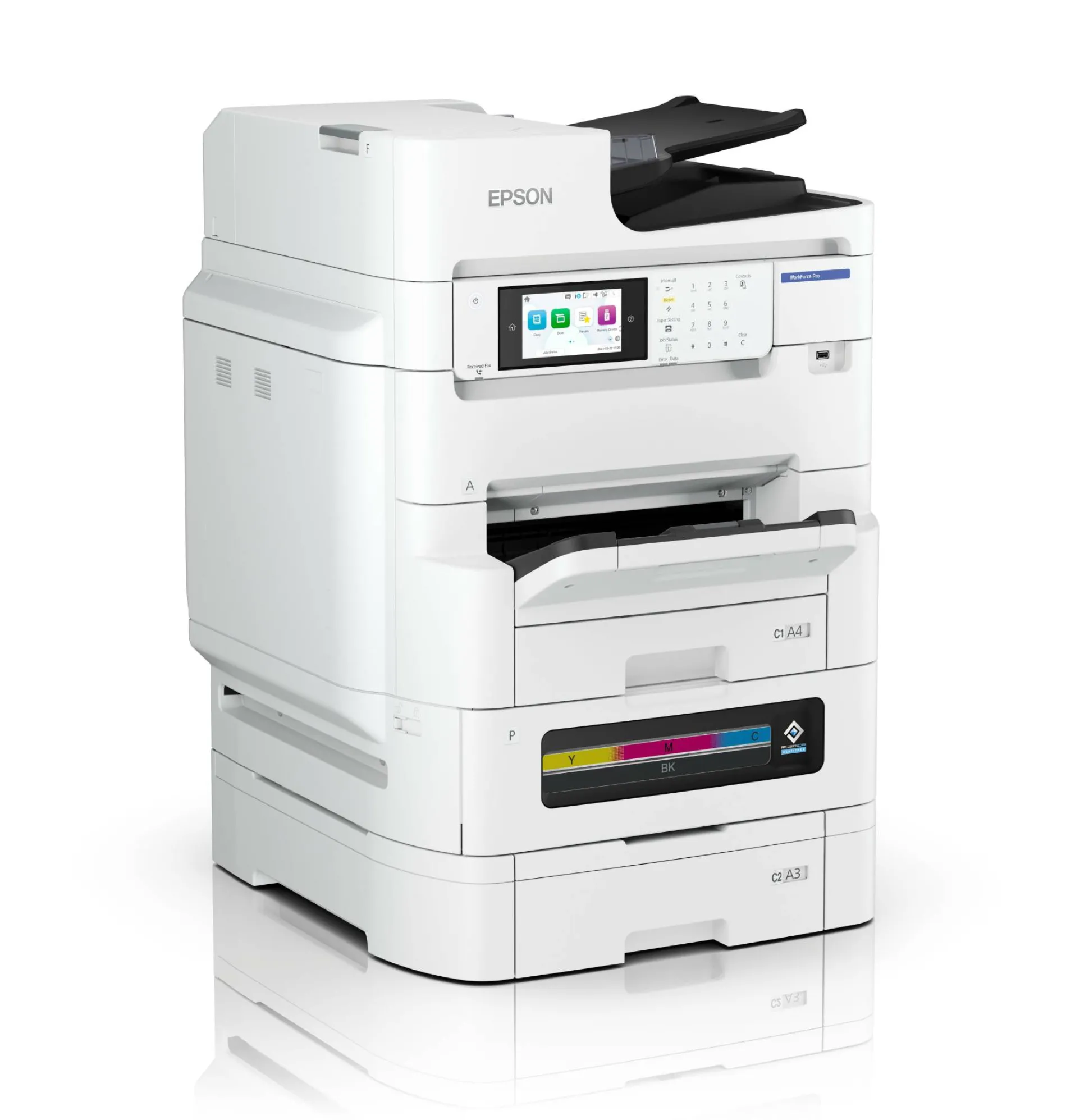 Solution d’impression multifonction professionnelle WorkForce Pro EM-C8101RDWF A3 couleur RIPS à haute capacité d’encre et à faible coût total de possession