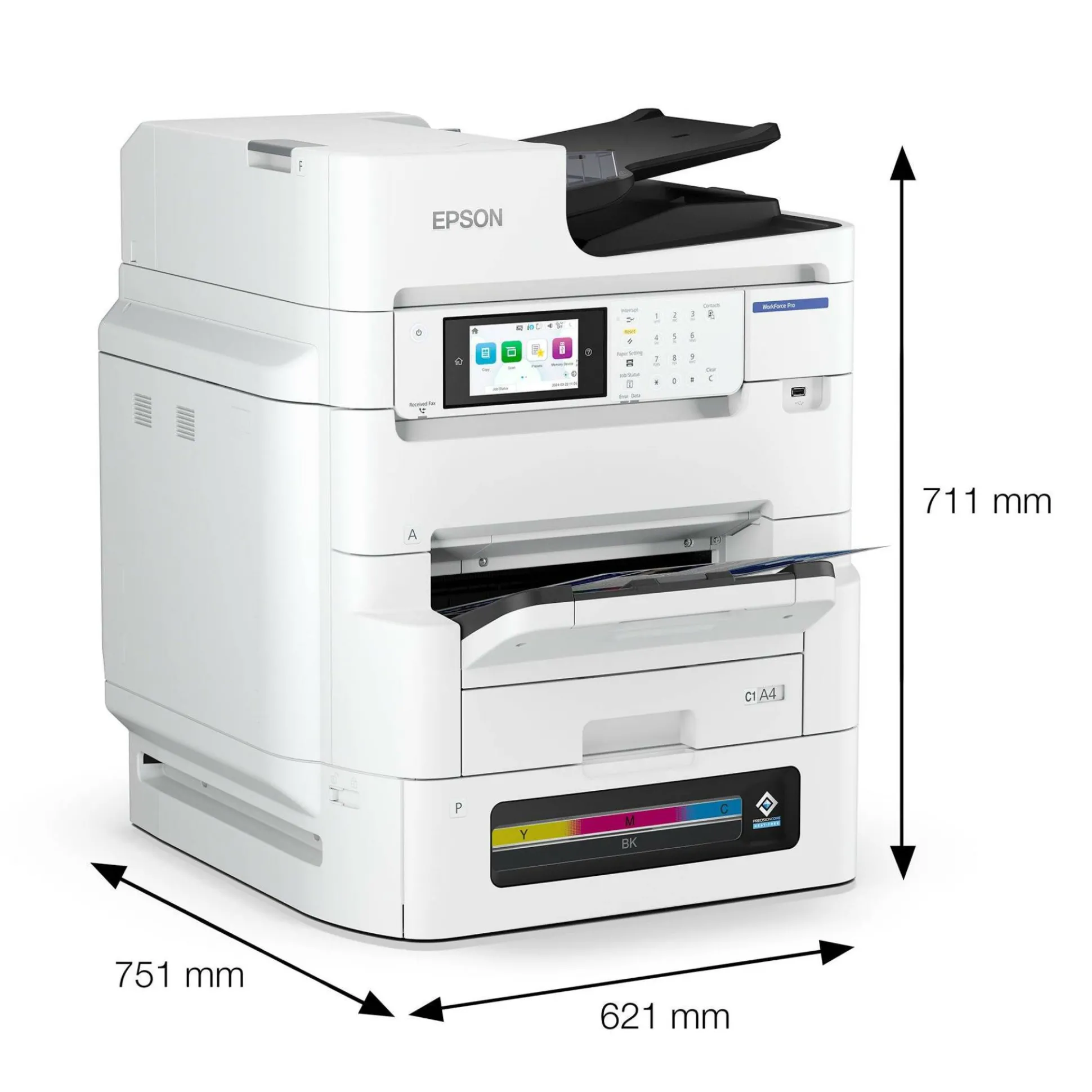 Solution d’impression multifonction professionnelle WorkForce Pro EM-C8101RDWF A3 couleur RIPS à haute capacité d’encre et à faible coût total de possession