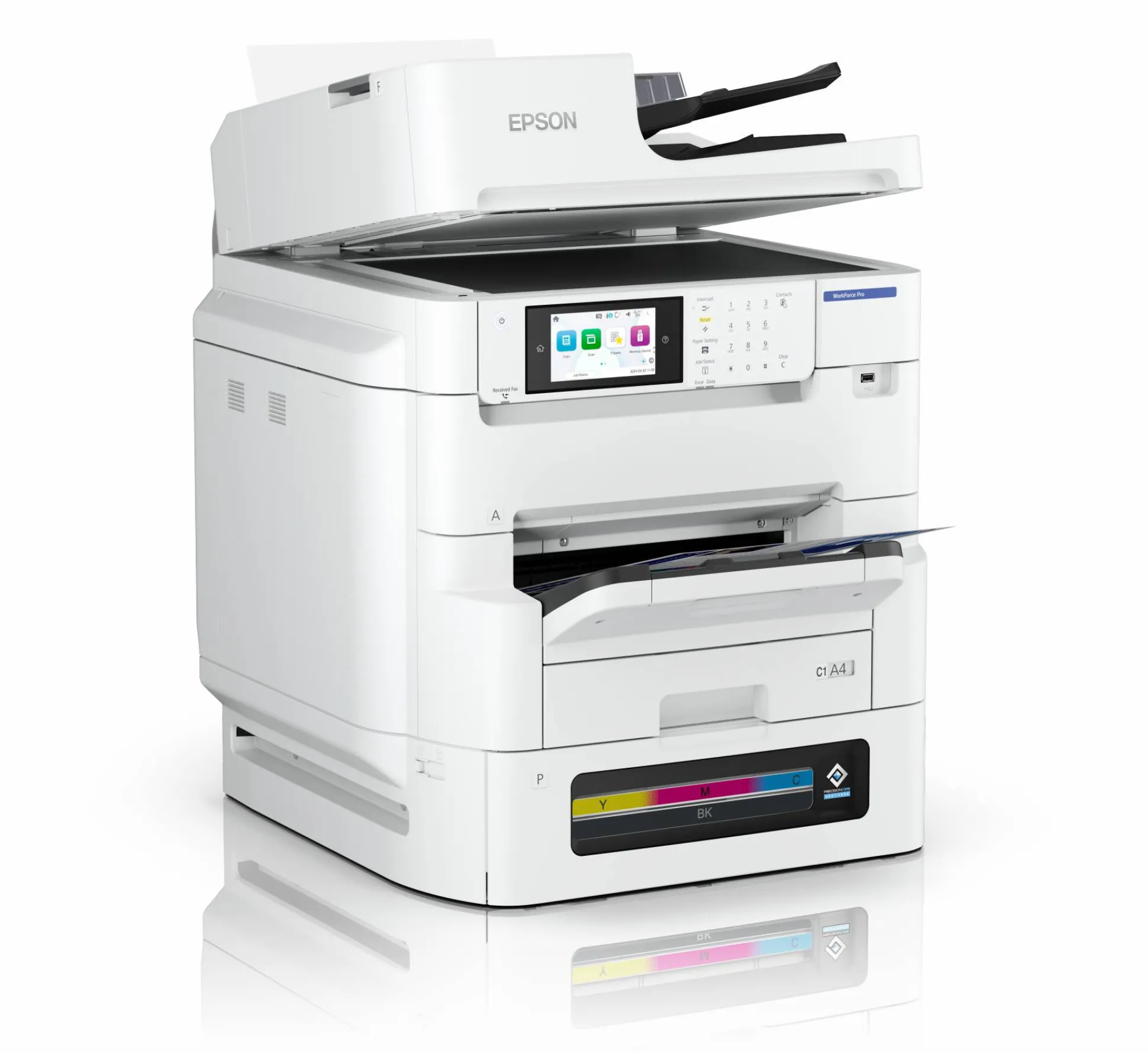 Solution d’impression multifonction professionnelle WorkForce Pro EM-C8101RDWF A3 couleur RIPS à haute capacité d’encre et à faible coût total de possession