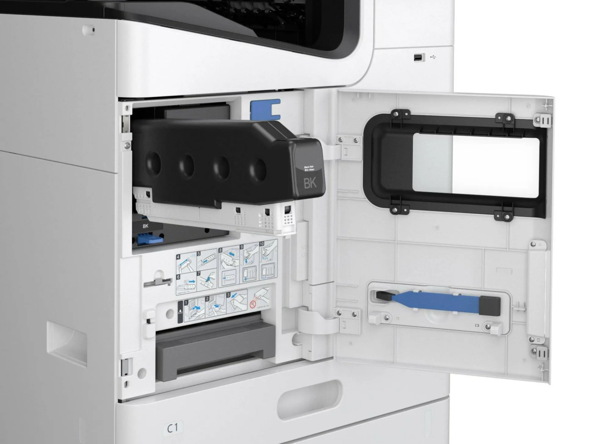 WorkForce Enterprise AM-M5500 A3 monochrome, compacte avec une faible consommation électrique1